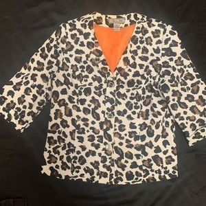 Birch Hill Retro Woman’s Animal Print Jacket Size Large
